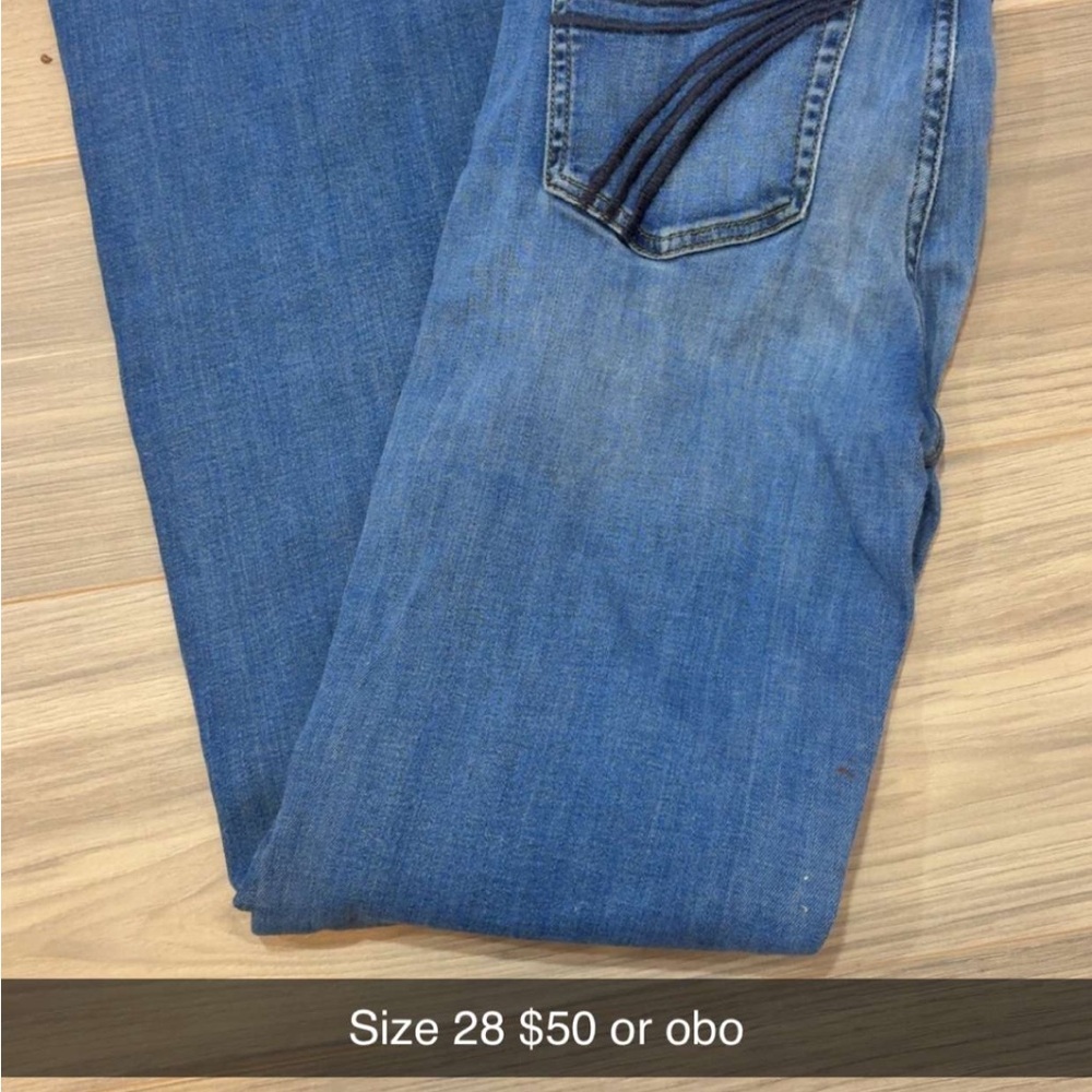 Seven7 Women's Blue Boot Cut Jeans